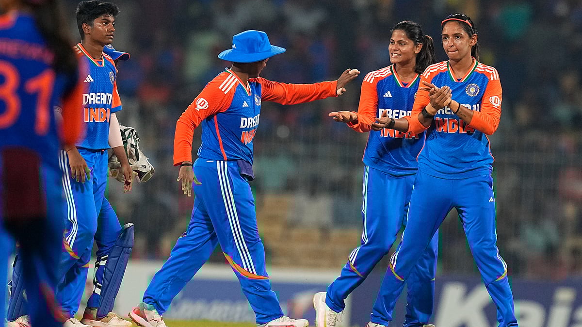 PTI | R Senthilkumar : India Women's Cricket team during the 3rd T20I against South Africa Women on July 9, Tuesday in Chennai. 